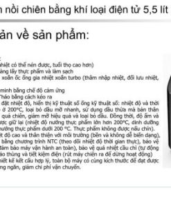 NỒI CHIÊN KHÔNG DẦU ARBER ABNCKD5.5 - 22 NỒI CHIÊN KHÔNG DẦU ARBER ABNCKD5.5 - 21