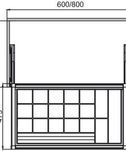 Khay đựng trang sức Hafele 600mm màu trắng 807.95.801 - 8 Khay đựng trang sức Hafele 600mm màu trắng 807.95.801 - 7