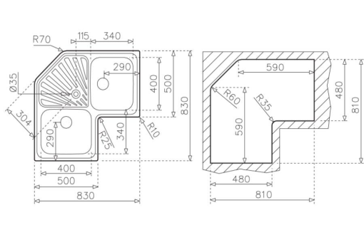 TEKA ANGULAR 2B 10118005