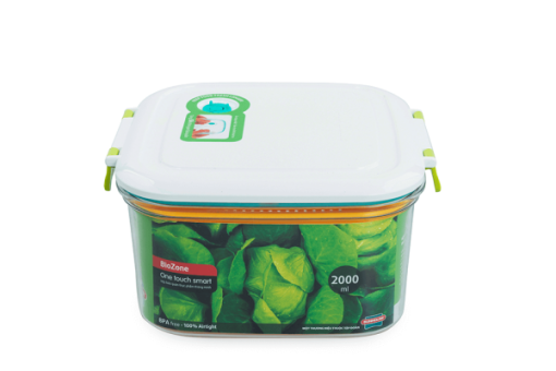 HỘP BẢO QUẢN THỰC PHẨM THÔNG MINH BIOZONE VUÔNG 2000ML KB-SM2000S1 - 1