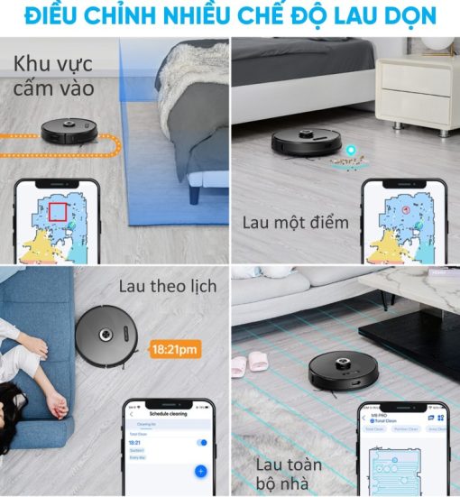 Robot Hút Bụi, Lau Sàn Hubert HB-S68-Plus - 5