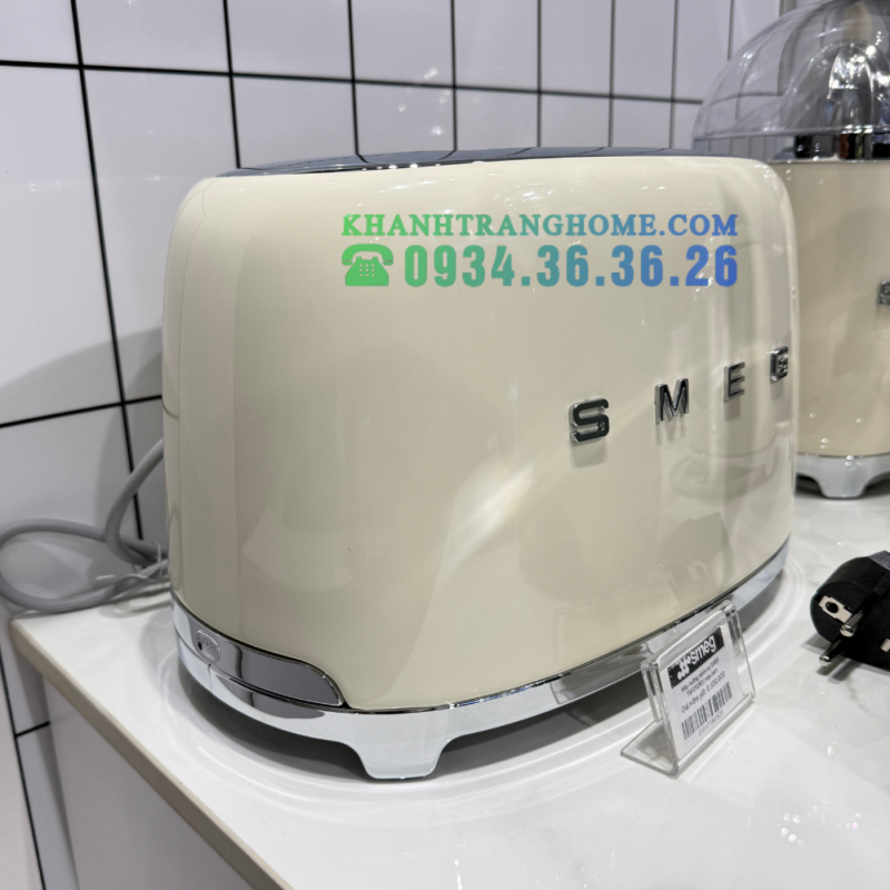 MÁY NƯỚNG BÁNH MÌ 2 LÁT THẬP NIÊN 50 MÀU KEM SMEG TSF01CREU 535 43 665 - 12