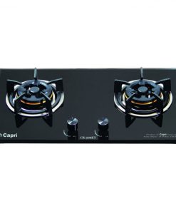 BẾP GAS ÂM KÍNH 2 LÒ CAPRI CR-208KT BLACK