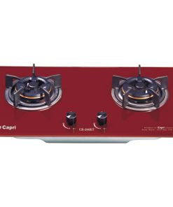 BẾP GAS ÂM KÍNH 2 LÒ CAPRI CR-208KT RED