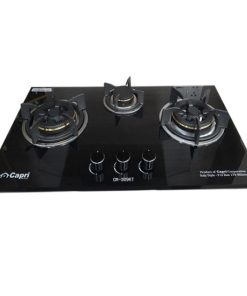 BẾP GAS ÂM KÍNH 3 LÒ CAPRI CR-309KT BLACK