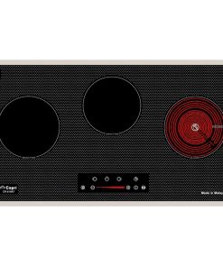 BẾP TỪ HỒNG NGOẠI 3 VÙNG NẤU CAPRI CR-810KT CHẤM BI