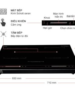 Bếp điện từ đôi Junger CEJ-200-II