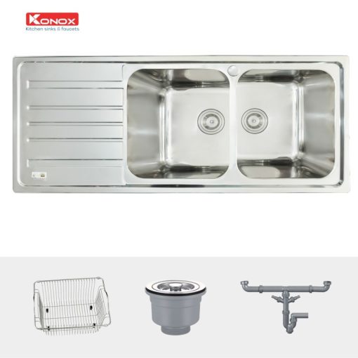 CHẬU RỬA BÁT KONOX Artusi KS11650 1D BÀN TRÁI