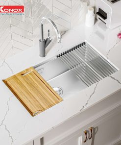 CHẬU RỬA BÁT KONOX WORKSTATION KN8046SU - 24 CHẬU RỬA BÁT KONOX WORKSTATION KN8046SU