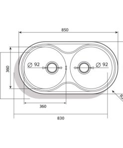 Chậu Rửa Bát Cata R-2