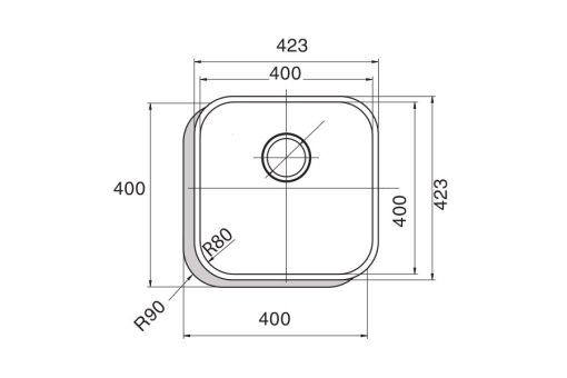 Chậu rửa CATA CBP 40-40