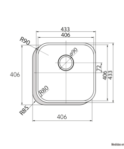 Chậu rửa Cata CB 40-40 INOX