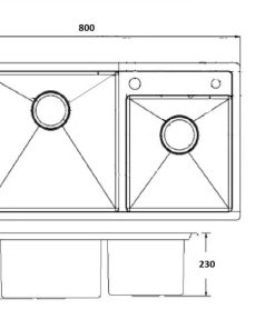 Chậu rửa Handmade Eurosun EU-8045HS9