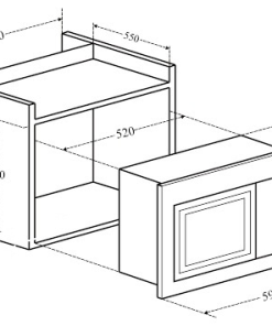 LÒ VI SÓNG ÂM TỦ KAFF KF-MC02 - 24 LÒ VI SÓNG ÂM TỦ KAFF KF- MC02