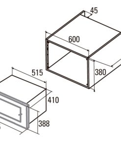 LÒ VI SÓNG KÈM NƯỚNG ÂM TỦ SEVILLA SV-V28