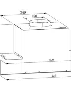 MÁY HÚT MÙI ÂM TỦ TOÀN PHẦN KAFF KF-BI70PR - 16 MÁY HÚT MÙI ÂM TỦ TOÀN PHẦN KAFF KF-BI70PR