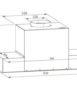 MÁY HÚT MÙI ÂM TỦ TOÀN PHẦN KAFF KF-BI90PR - 14 MÁY HÚT MÙI ÂM TỦ TOÀN PHẦN KAFF KF-BI90PR