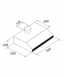 MÁY HÚT MÙI CỔ ĐIỂN KAFF KF-700W