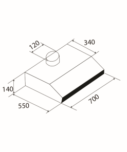 MÁY HÚT MÙI CỔ ĐIỂN KAFF KF-703B