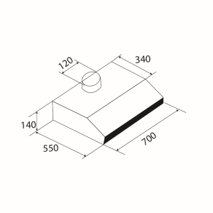 MÁY HÚT MÙI CỔ ĐIỂN KAFF KF-703B