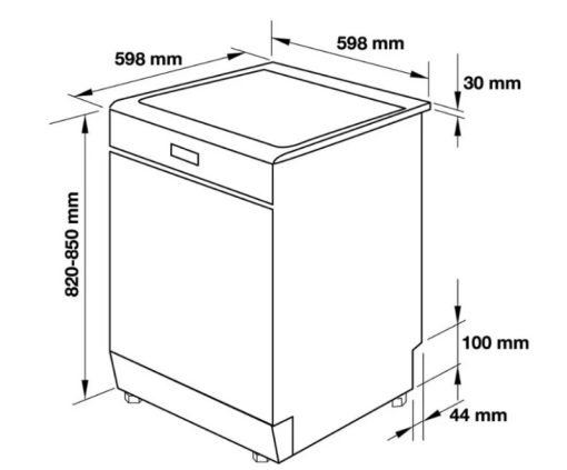 MÁY RỬA CHÉN BÁT KAFF KF-D65ERIS