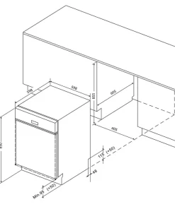MÁY RỬA BÁT EUROSUN SMS80EU16E TỰ ĐỘNG HÉ CỬA