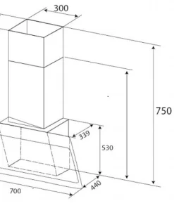 Máy Hút Mùi Phẳng KAFF KF-LUX AT70FH WH - 16 Máy Hút Mùi Phẳng KAFF KF-LUX AT70FH WH