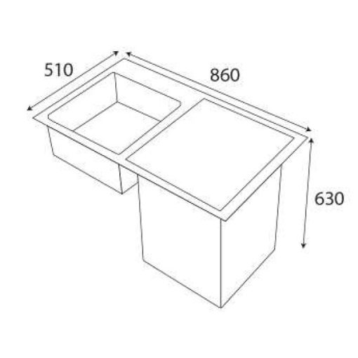 Máy Rửa Chén Kết Hợp Chậu Rửa Chén KAFF KF-SWM6