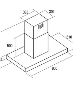 Máy hút mùi đảo Cata SELENE 900 INOX - 9 Máy hút mùi đảo Cata SELENE 900 INOX