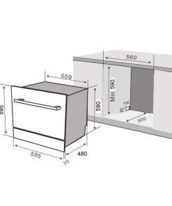 Máy rửa chén âm tủ KAFF KF-BISW800