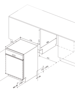 Máy rửa bát EUROSUN SMS81EU19EB (Black Serial 7+)