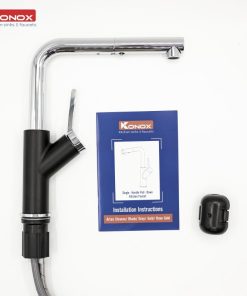 VÒI RỬA BÁT RÚT DÂY KONOX ARTAN BLACK - 13 VÒI RỬA BÁT RÚT DÂY KONOX ARTAN BLACK