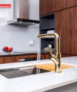 VÒI RỬA BÁT RÚT DÂY KONOX ARTAN GOLD - 12 VÒI RỬA BÁT RÚT DÂY KONOX ARTAN GOLD