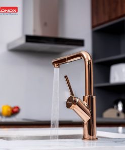 VÒI RỬA BÁT RÚT DÂY KONOX ARTAN ROSE GOLD - 15 VÒI RỬA BÁT RÚT DÂY KONOX ARTAN ROSE GOLD