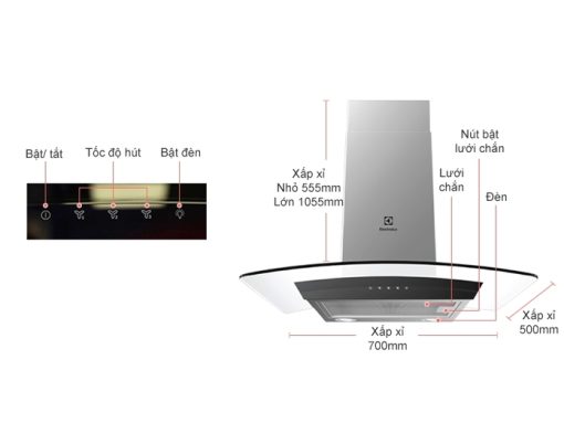 Máy hút mùi Electrolux EFC736GAR - 3