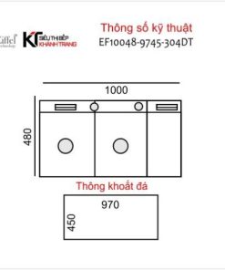 CHẬU RỬA CHÉN EIFFEL CAO CẤP INOX 304 10048 - 5