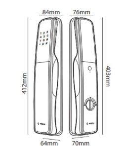 Khóa cửa vân tay BOSCH EL800AKB - 15