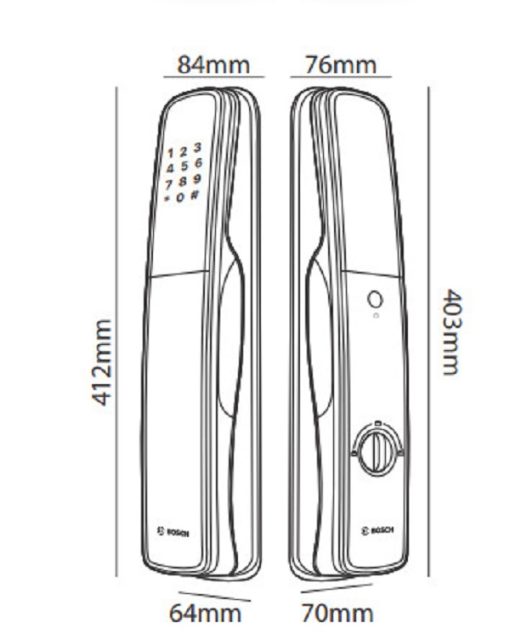 Khóa cửa vân tay BOSCH EL800AK - 3
