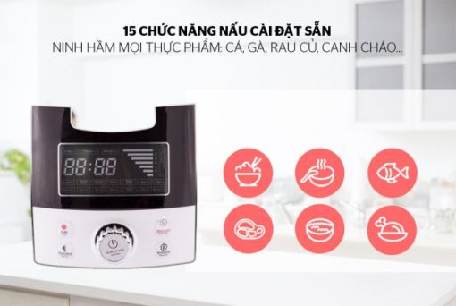 Nồi áp suất điện tử đa năng 5L SUNHOUSE SHD1858BW - 7