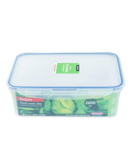Hộp bảo quản thực phẩm ngăn mát BioZone 2600ml KB-CO2600P - 1