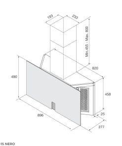 Máy Hút Mùi Áp Tường Malloca Time K-15 Nero