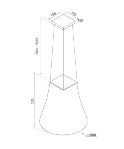 Máy hút khử mùi đảo Malloca ADEL P-3810