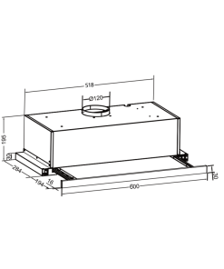 Máy Hút Mùi Âm Tủ Eurosun EH-60AF85B