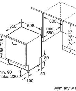 Thông số kỹ thuật máy rửa chén âm tủ BOSCH SMV4HCX48E Serie 4