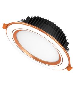 Downlight viền vàng 3 màu Sunhouse SHE-DL02-3/7w-VV