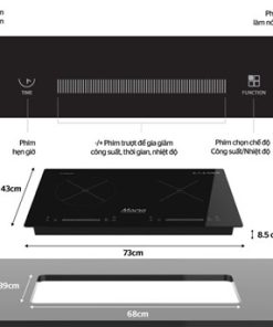 BẾP ĐÔI ĐIỆN TỪ HỒNG NGOẠI SUNHOUSE MAMA MMB9200MIX - 19