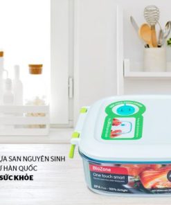 Bộ 4 hộp bảo quản thực phẩm thông minh tặng rổ Biozone KB-SM4S01R - 21