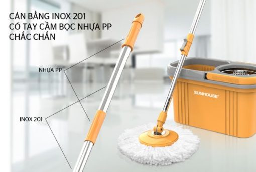 CÂY LAU NHÀ XOAY 360 ĐỘ SUNHOUSE KS-MO350I - 5
