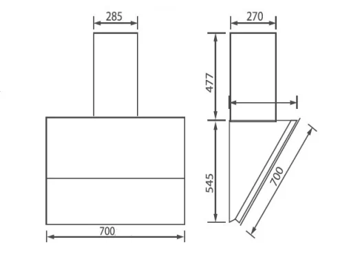 Máy Hút Mùi Độc Lập Canzy CZ 2870GH