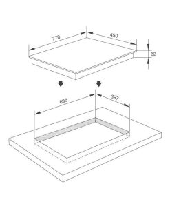 BẾP ĐIỆN TỪ 2 VÙNG NẤU MALLOCA MIR 772